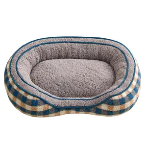 Thickened Warm Pet Bed Semi-Enclosed Soft Cat Nest Sofa Dog Sleep Mat Winter Small Medium Large Pets Comfortable Breathable