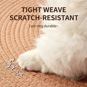 Langlebige gewebte Sisal-Kratzmatte für Katzen mit kratzfester und haustierfreundlicher Textur