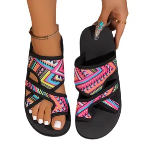 Böhmische Damen-Sandalen aus Netzgewebe mit weicher rutschfester Sohle für Strand