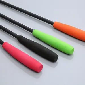 Professional interactive telescopic cat teaser wand with colorful foam handles, 180cm