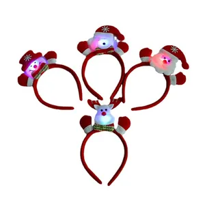 Serre-têtes de Noël à LED avec motifs Père Noël bonhomme de neige et renne