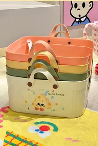 Areneros para gatos apilables de plástico en colores pastel con asas y lindos dibujos