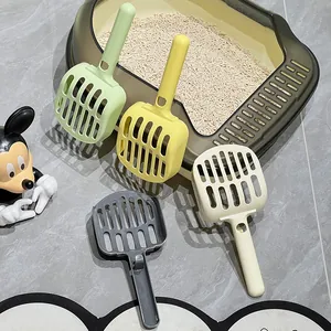 Large Cat Litter Scoop Long Handle Sifter Plastic Kitty Litter Scooper Pet Cleaning Tool For Tofu Cat Sand Box Sifting