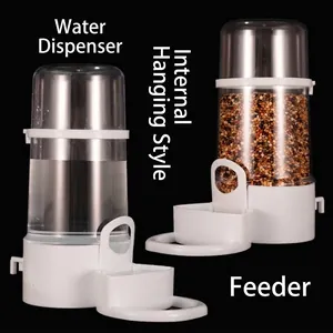 Automatic Bird Waterer Hamster Feeder Gravity Food Dispenser For Cage Small Pet Bird Cage Supplies Accessories