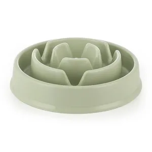 Non-Slip Pet Slow Feeder Bowl For Dogs And Cats Anti-Choking Integrated Plastic Maze Design Food Basin Digestive Health Pet Bowl