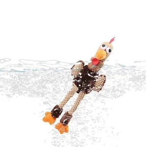 Simpatico pollo di peluche per cani con effetto creativo di spruzzi d'acqua pura