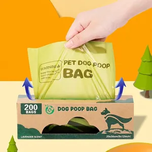 Bolsas biodegradables para excrementos de mascotas aroma lavanda caja de 200