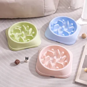 Cuenco para Mascotas de PP Ecológico para Alimentación Lenta Diseño de Laberinto para Digestión Saludable Perro y Gato Anti-Asfixia