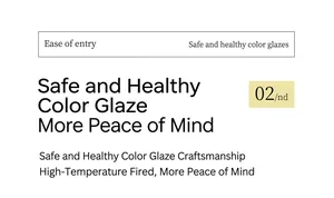 Detail showing safe color glaze and high temperature firing for ceramic slow feeder bowl