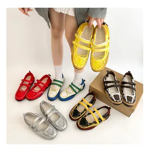 Functional Mary Jane ballet sneakers collection showing multiple colors and silver style