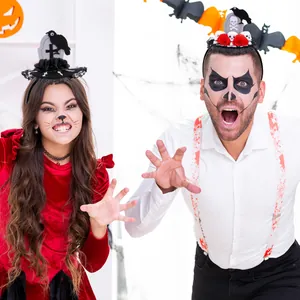 Halloween tombstone headbands for adults and children, festive party costume hair accessories