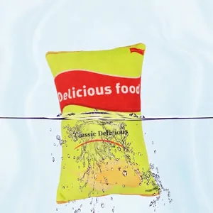 Creatief pluche piepend hondenspeeltje chipszak, duurzaam en wasbaar zacht huisdier toy