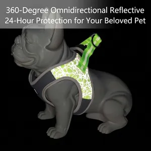 Harnais réfléchissant professionnel pour chien type veste avec sangle réglable pour chiots