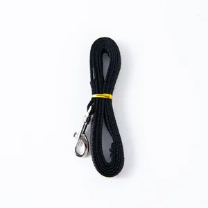 Verstellbare schwarze Nylonleine für Zwergkaninchen und kleine Haustiere mit Metallclip