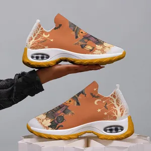 Baskets fly-knit légères Halloween pour femmes avec imprimé citrouille festif
