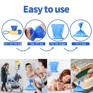 Guide détaillé étape par étape pour utiliser les sacs à couches jetables avec pack