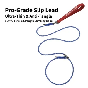 Professional Pet Slip Lead Dog Training Leash Reflective Braided Polyester Climbing Rope For Large Medium Small Dogs Pet Supplies