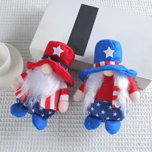 Cute patriotic Independence Day gnomes dolls for American National Day decorations
