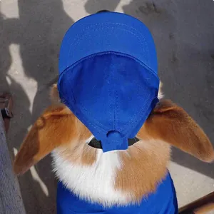 Berretto da Baseball per Cani Animali Domestici Regolabile Cappello da Sole Estivo Con Buchi per le Orecchie per Piccoli Cani Gatti