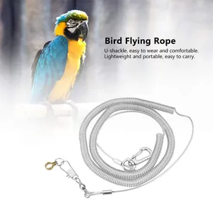 Cuerda de vuelo para aves de acero inoxidable de alta calidad con grillete en U