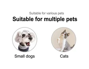 Close-up detail showing that this pet collar is suitable for both small dogs and cats