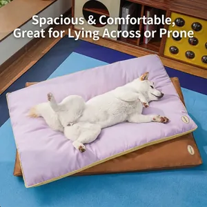 Large waterproof lavender pet bed mat for dogs and cats with durable and washable fabric