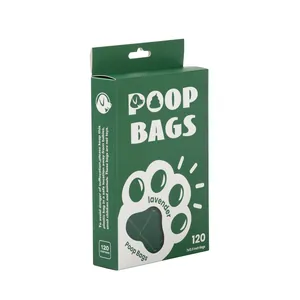 Bolsas para excrementos de perro biodegradables aroma lavanda, paquete de 120