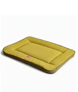 Premium yellow summer dog mat featuring bite-resistant fabric and soft padded edges