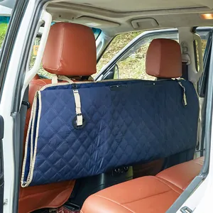 Housse de siège auto imperméable matelassée bleue pour protection arrière