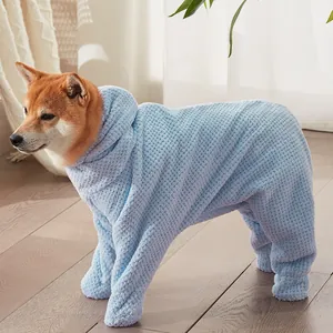 Premium thickened full-body pet bathrobe super absorbent drying towel for dogs and cats