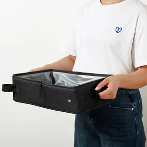 Tragbare faltbare Katzenbox aus Oxford-Gewebe für Reisen mit wasserdichtem Futter