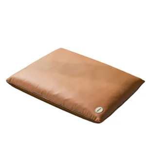 High-quality durable waterproof brown faux leather pet mat for dogs and cats, all-season