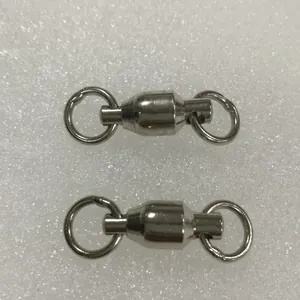 Stainless Steel Universal Swivel Ring For Parrot Leg Ring Chain Connector Welding Bearing Double Loop Bird Accessories