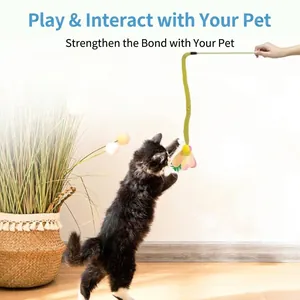 Interaktives fliegendes Insekten-Katzenspielzeug für Training und Spiel im Haus