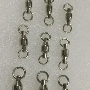 Durable stainless steel universal swivel connectors for bird leg rings and fishing