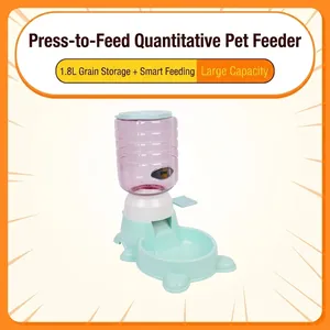 Distributeur automatique de nourriture 1,8L pour chiens et chats avec fonction puzzle