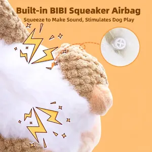 Interactive plush koala dog toy featuring a built-in squeaker for engaging play