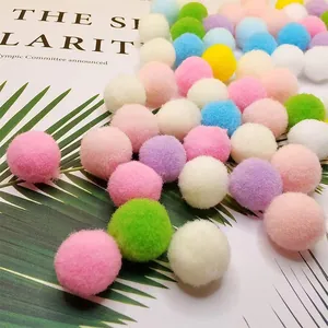 Soft colorful quiet plush cat toy balls for interactive indoor playing and self-entertainment