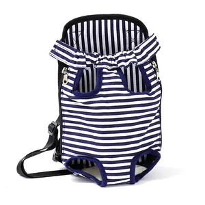 Portable Pet Carrier Backpack Breathable Mesh Canvas Front Dog Carrier Bag With Adjustable Straps For Small Dogs Cats Travel Walking