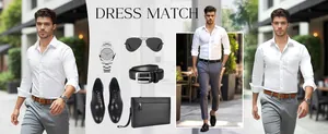 Detail van wit slim fit zakelijk overhemd met professionele stylingopties