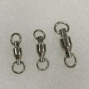 Three stainless steel parrot leg ring swivels for universal joint bird chain accessories