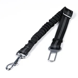Ceinture de sécurité élastique réfléchissante pour animaux avec sangle en nylon réglable