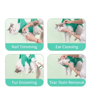 Amaca da Toelettatura per Animali Rete Traspirante Cane Gatto Taglio Unghie Bagno Borsa di Contenimento Articoli per la Cura