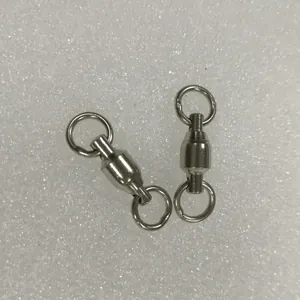 Stainless steel universal swivel rings for parrot leg chain accessories in silver finish