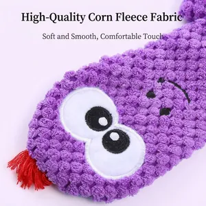 Jouet en peluche lézard en polaire de maïs violet pour chiens, jouet à mâcher durable