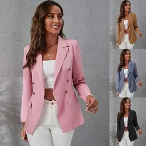 Schicker Damenblazer mit langen Ärmeln, in verschiedenen Farben erhältlich