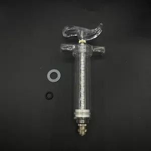 Professional clear bird feeding syringe kit with replacement O-rings for hand rearing