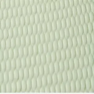 Macro shot of mint green breathable honeycomb fabric for pet cooling mat