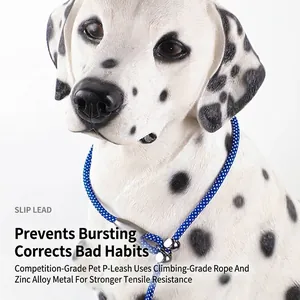 Professionelle blaue Schlupfleine für Hunde mit Anti-Zug-Design für große Hunde