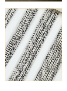 Macro view of high-density black and white woven fabric strap for pet dog harness